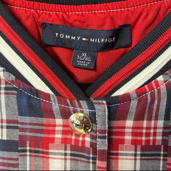 Tommy Hilfiger Plus Plaid Varsity Jacket - Picture 2 of 3